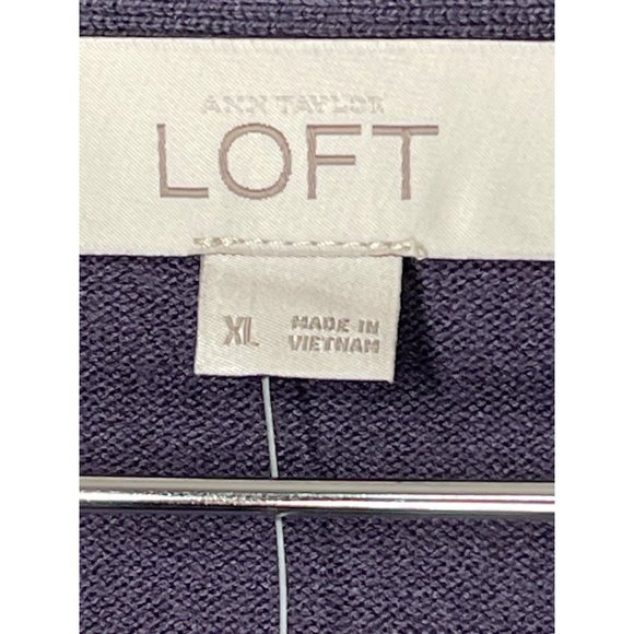 Women's Loft 3/4"sleeve sweater purple, XL New With Tags - Picture 2 of 11